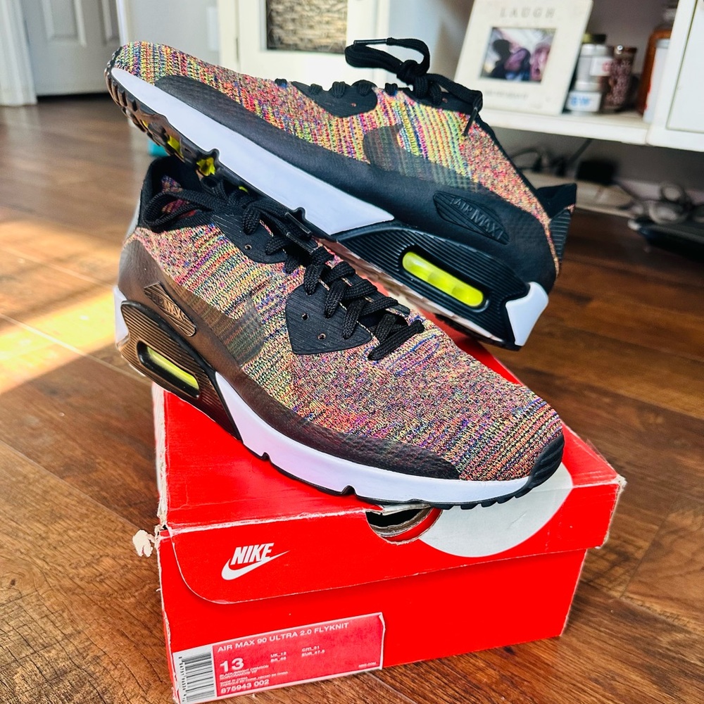 Nike Air Max 90 Ultra 2.0 Flyknit. Mens sz 13z.  multi color